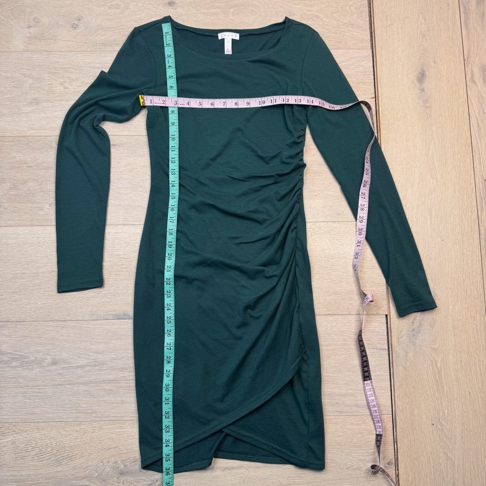 Leith Ruched Long Sleeve Dress - Picture 3 of 7